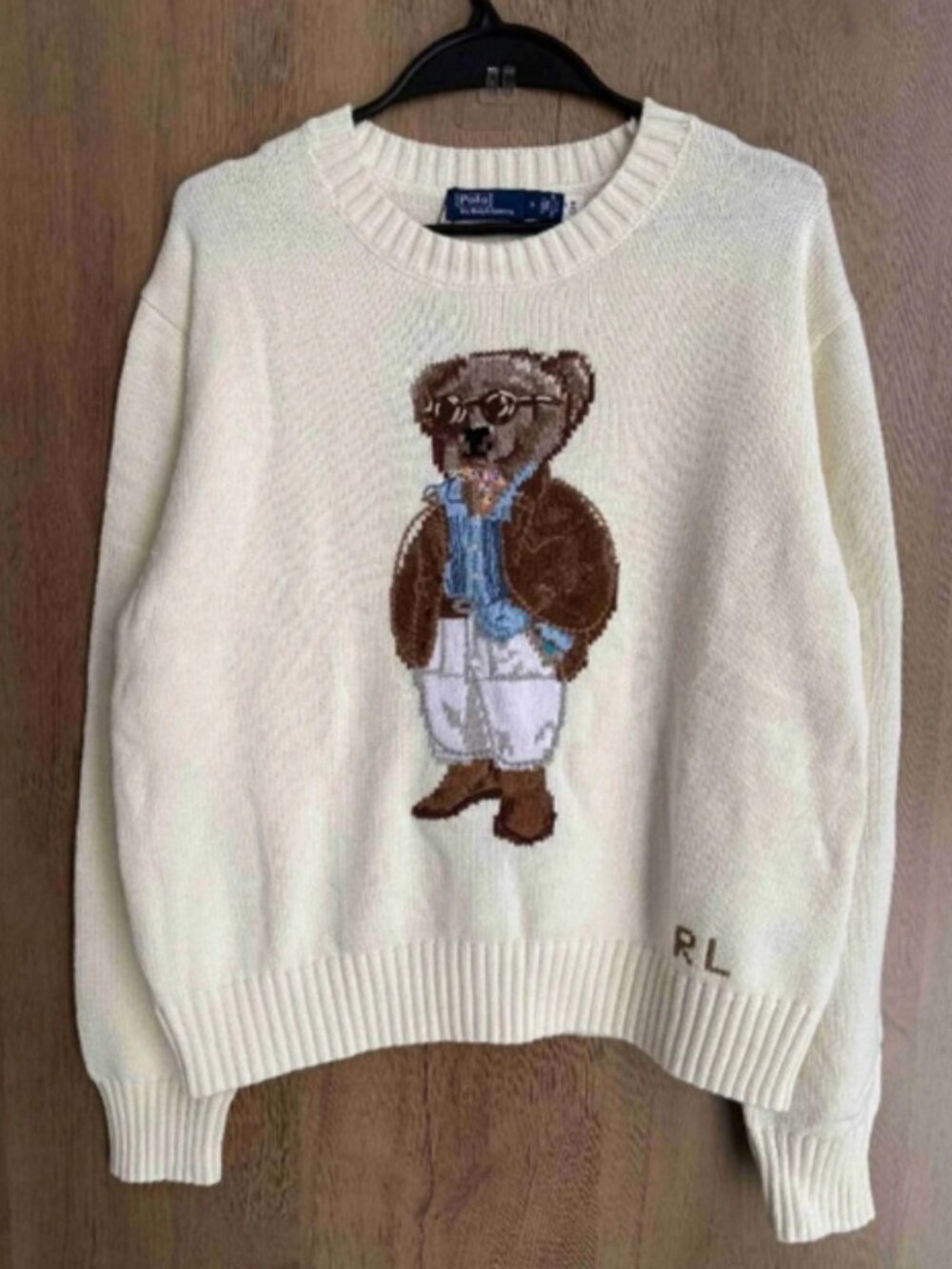 Polo Ralph Lauren Bear Crewneck Knit Sweater